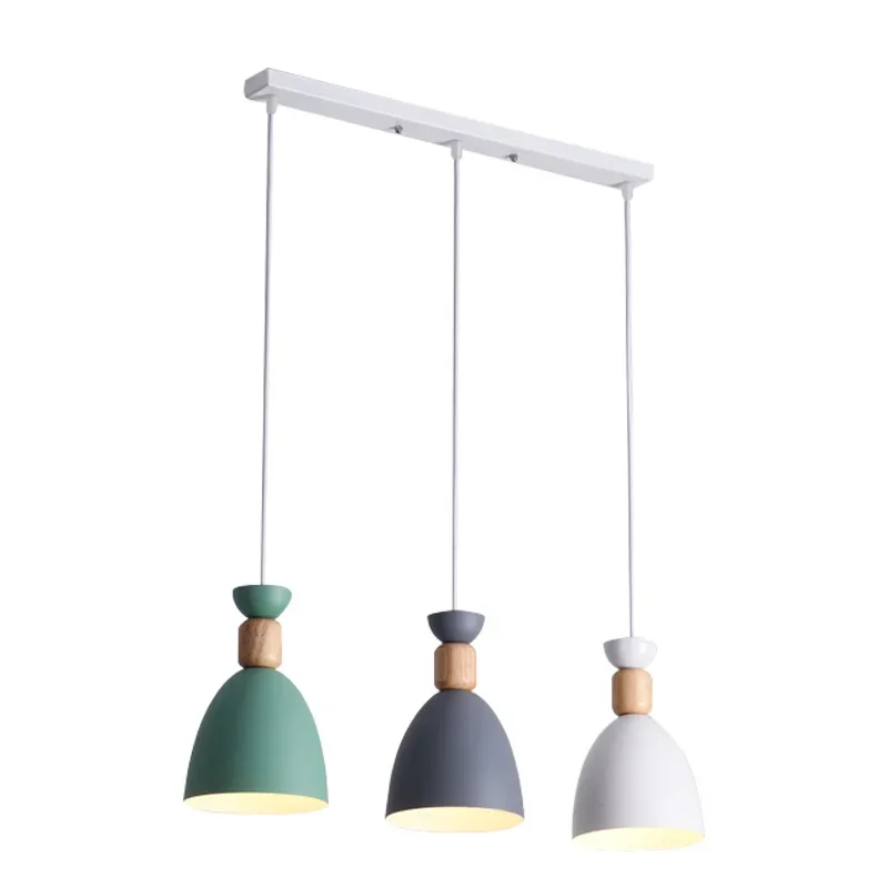 Color macaron dining room solid wood lamps, Nordic extremely simple creative warm restaurant chandelier, home retro style
Color macaron dining room solid wood lamps, Nordic extremely simple creative warm restaurant chandelier, home retro style