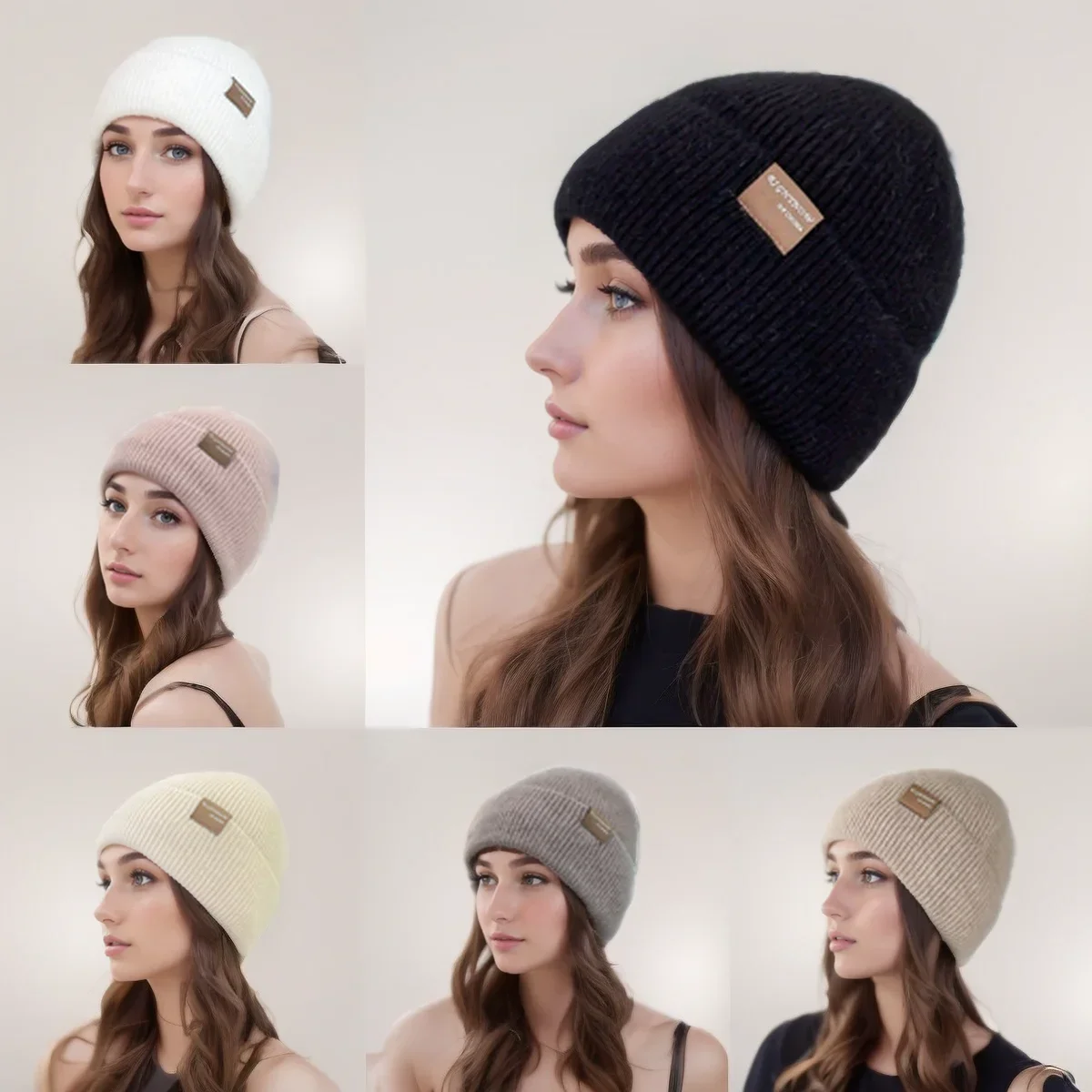 Unisex Solid Color Thickened Knitted Hat Warmth Fleece Anti Cold Ear Protection Cold Hat Leather Label Decoration Brimless Hat
Unisex Solid Color Thickened Knitted Hat Warmth Fleece Anti Cold Ear Protection Cold Hat Leather Label Decoration Brimless Hat