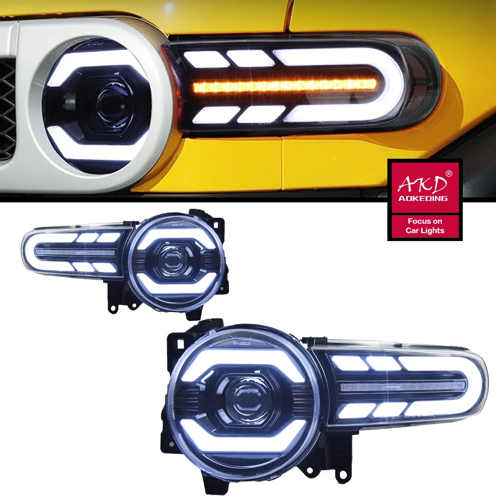 Headlight For Toyota FJ Cruiser Head Lights Style Replacement Start Animation DRL Daytime lights Lighthouse Projector Facelift
Headlight For Toyota FJ Cruiser Head Lights Style Replacement Start Animation DRL Daytime lights Lighthouse Projector Facelift