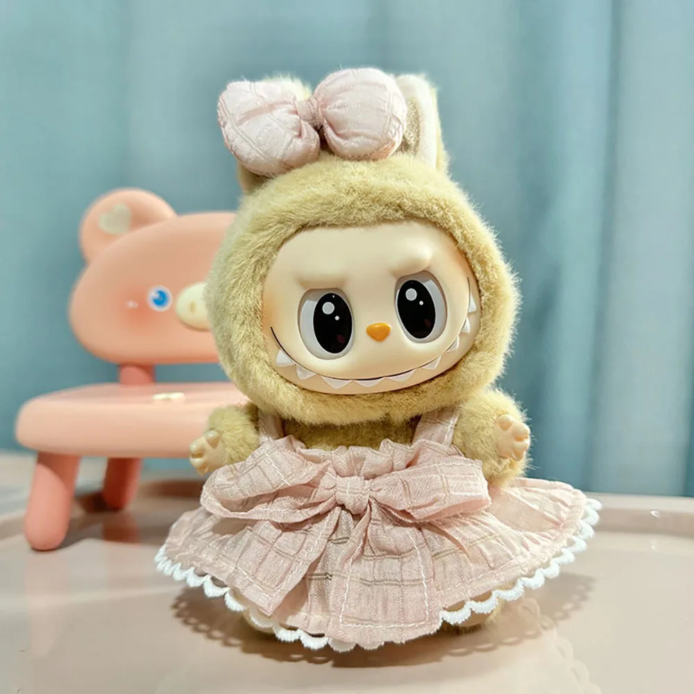17 см милая мини-плюшевая кукла, одежда, аксессуары для кукол Labubu Idol, юбка, шляпа, одежда, сделай сам, детский забавный подарок
17 см милая мини-плюшевая кукла, одежда, аксессуары для кукол Labubu Idol, юбка, шляпа, одежда, сделай сам, детский забавный подарок