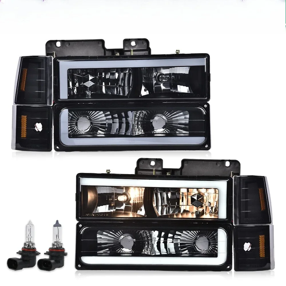 Fit For 88-98 Chevy GMC Sierra C/K Silverado Black LED Tube Headlights Headlamp
Fit For 88-98 Chevy GMC Sierra C/K Silverado Black LED Tube Headlights Headlamp