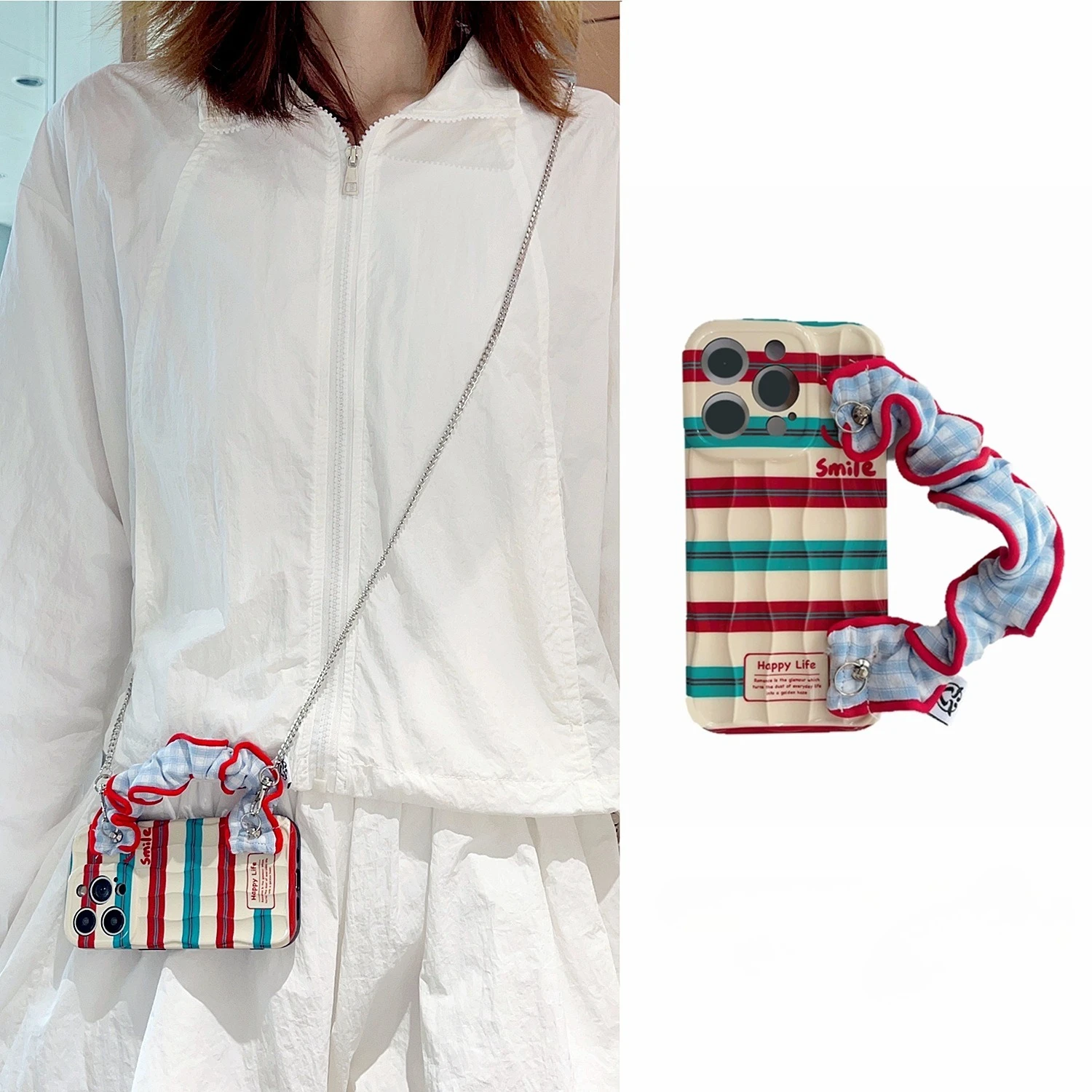 Blue plaid large intestine hair band elastic wristband for iphone16promax apple 15 mobile phone case 13 crossbody
Blue plaid large intestine hair band elastic wristband for iphone16promax apple 15 mobile phone case 13 crossbody