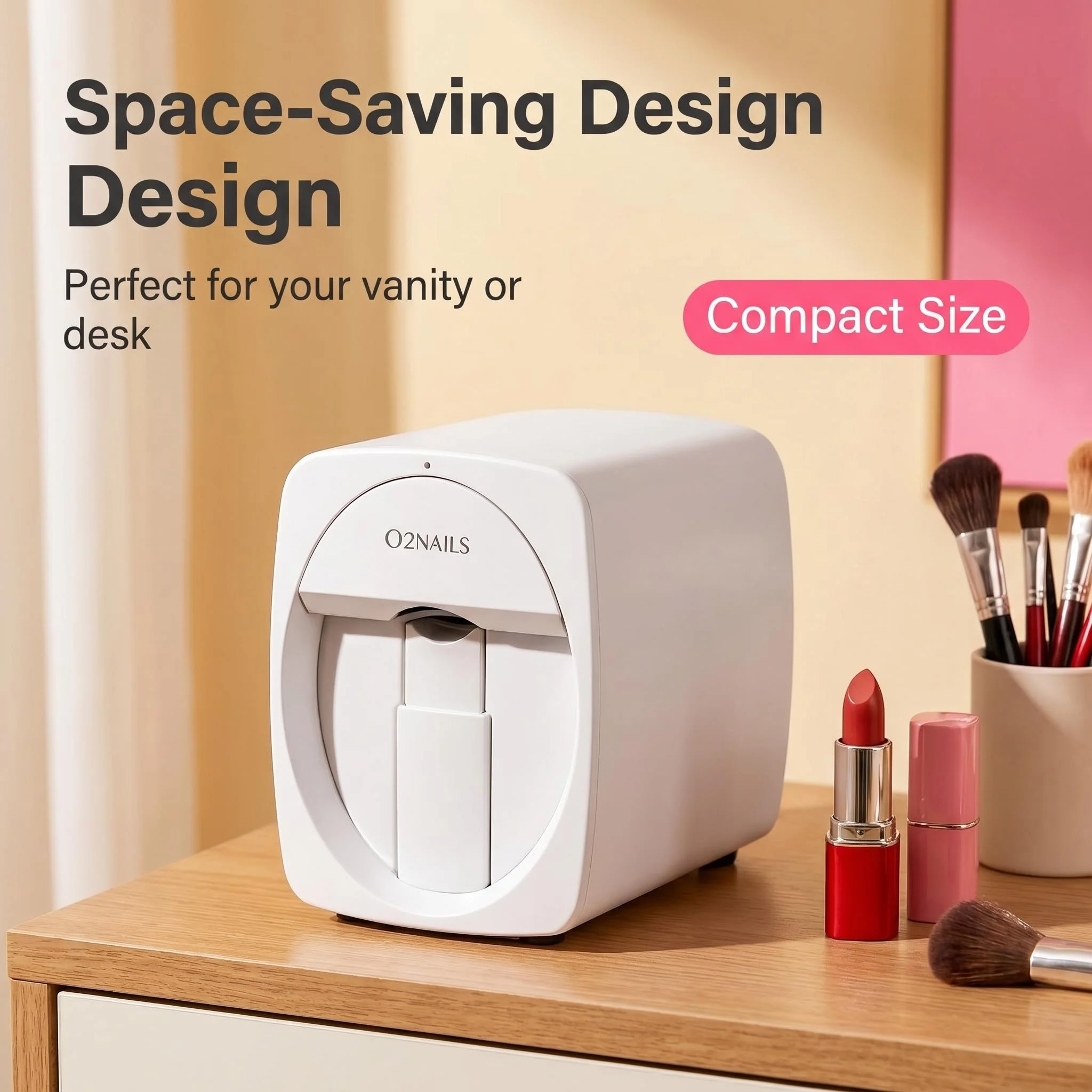 Portable 3D Nail Painting Printer, APP Controlled DIY Nail Art Machine with 1000+ Patterns, Ideal Gift for Girls Ladies, Suitable for Home and Salon Use