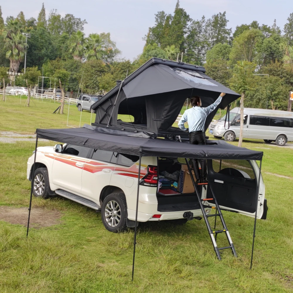 4X4 Four-Season Roof Top Tent Aluminum Hardshell X Hinge 1 Person Quick Automatic Opening Waterproof
4X4 Four-Season Roof Top Tent Aluminum Hardshell X Hinge 1 Person Quick Automatic Opening Waterproof