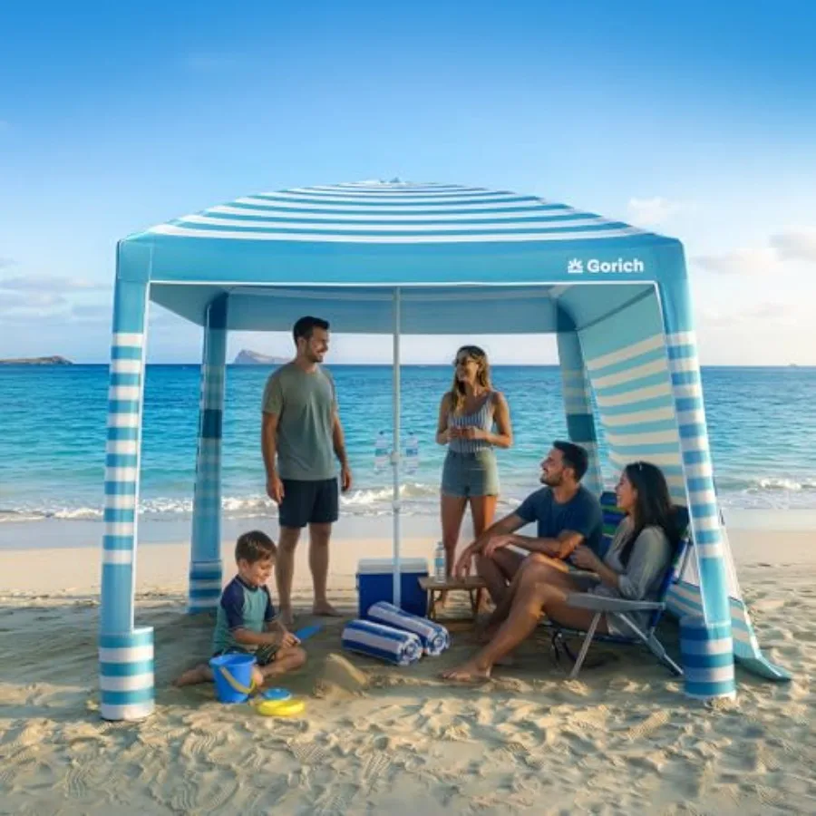 Beach Cabana with UPF50+ UV Protection 8x8 FT/10x10 FT Beach Canopy Tent with Side Wall Easy Setup Windproof Portable Sun Shelt
Beach Cabana with UPF50+ UV Protection 8x8 FT/10x10 FT Beach Canopy Tent with Side Wall Easy Setup Windproof Portable Sun Shelt