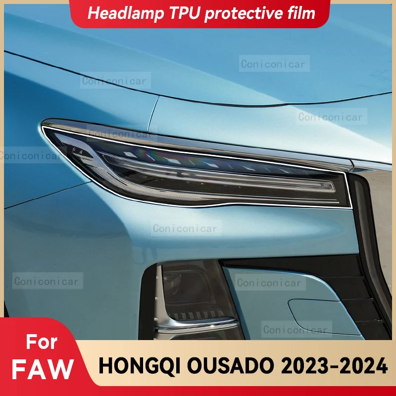 For FAW HONGQI OUSADO 2023 2024 Car Headlight Transparent TPU Protective Cover Film Front Light Tint Change Color Sticker
For FAW HONGQI OUSADO 2023 2024 Car Headlight Transparent TPU Protective Cover Film Front Light Tint Change Color Sticker