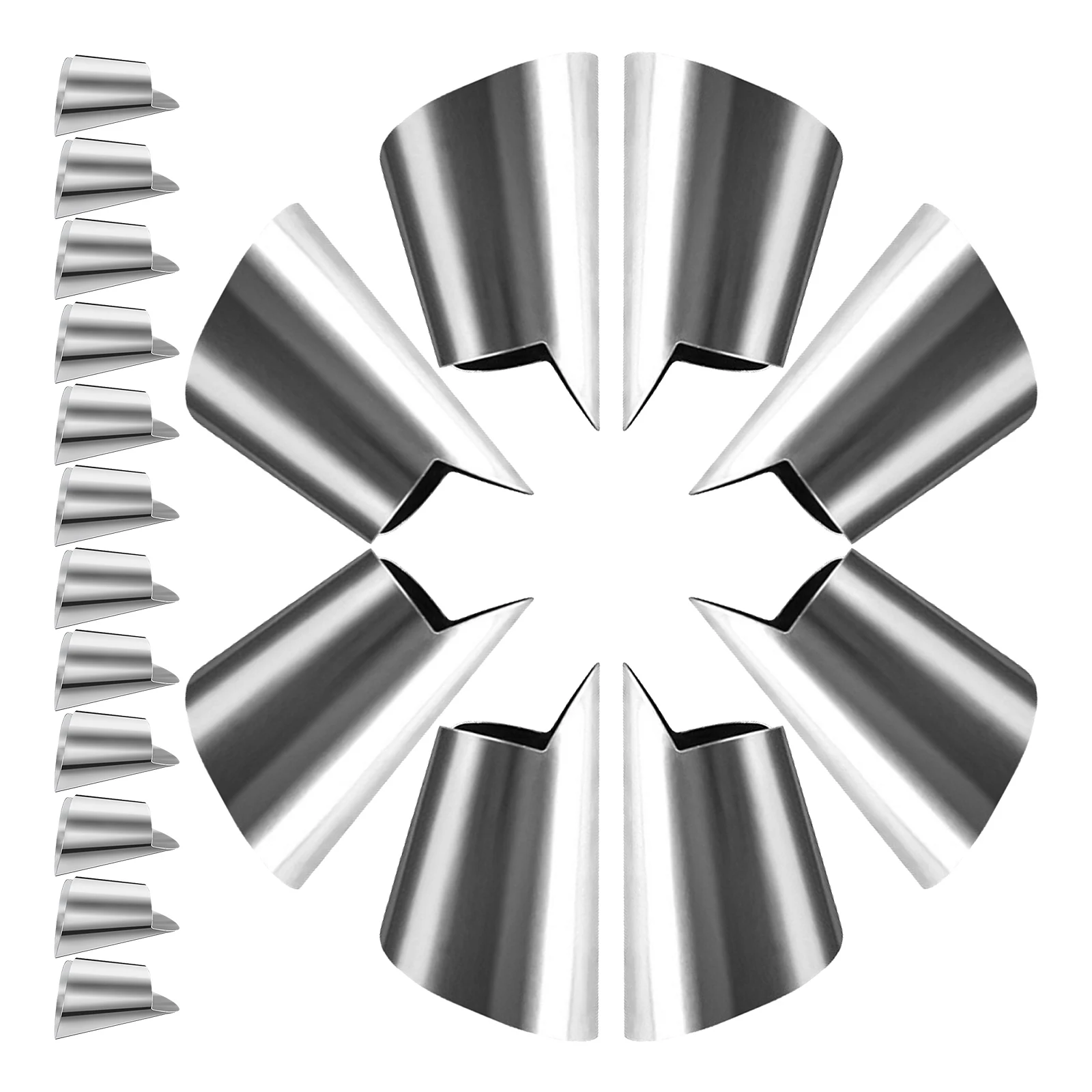 20pcs Finger Guard Stainless Steel Thumb Guard Peeler For Cutting Dicing Peeling Shelling Vegetables Seafood Crab Lobster
20pcs Finger Guard Stainless Steel Thumb Guard Peeler For Cutting Dicing Peeling Shelling Vegetables Seafood Crab Lobster