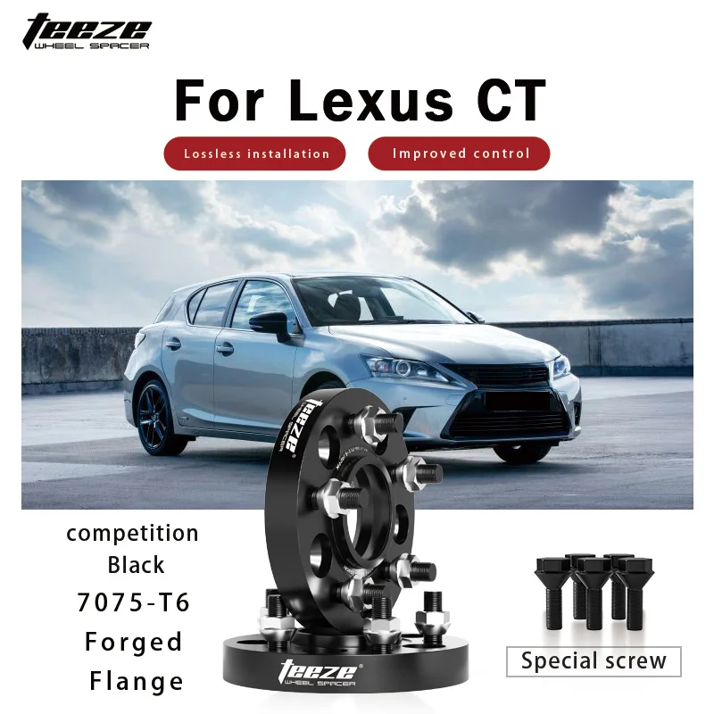 Teeze 2/4pcs 5x100 CB 54.1mm M12x1.5 Hub Centric Black Forged wheel spacer For Lexus CT Flange Plate15/20/25/30/35mm 
Teeze 2/4pcs 5x100 CB 54.1mm M12x1.5 Hub Centric Black Forged wheel spacer For Lexus CT Flange Plate15/20/25/30/35mm