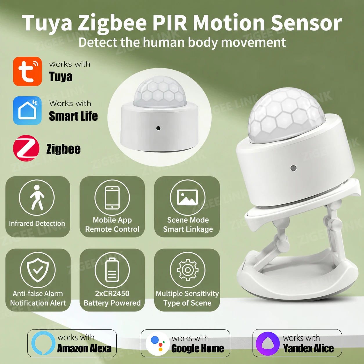 Mini-PIR Motion Sensor Zigbee3.0 Smart Human Body Infrared Detector Security Burglar Alarm Works With Tuya Smart Home
Mini-PIR Motion Sensor Zigbee3.0 Smart Human Body Infrared Detector Security Burglar Alarm Works With Tuya Smart Home
