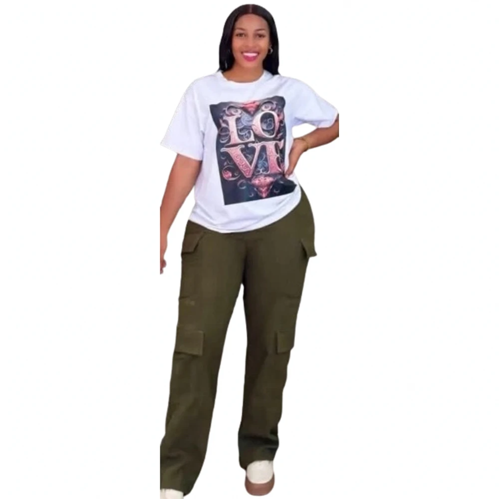 2 Piece Women Set Dashiki African Clothes Summer Spring New Fashion Short Sleeve Top And Pants Suit Party Lady Matching Sets
2 Piece Women Set Dashiki African Clothes Summer Spring New Fashion Short Sleeve Top And Pants Suit Party Lady Matching Sets