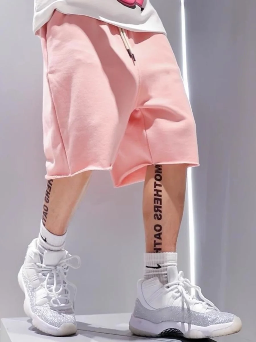 Loose Fit Summer Thin Short Pants for Men Pink Sporty Casual Loose Elastic Waist Polyester Fiber Anti-Wrinkle Straight Leg
Loose Fit Summer Thin Short Pants for Men Pink Sporty Casual Loose Elastic Waist Polyester Fiber Anti-Wrinkle Straight Leg