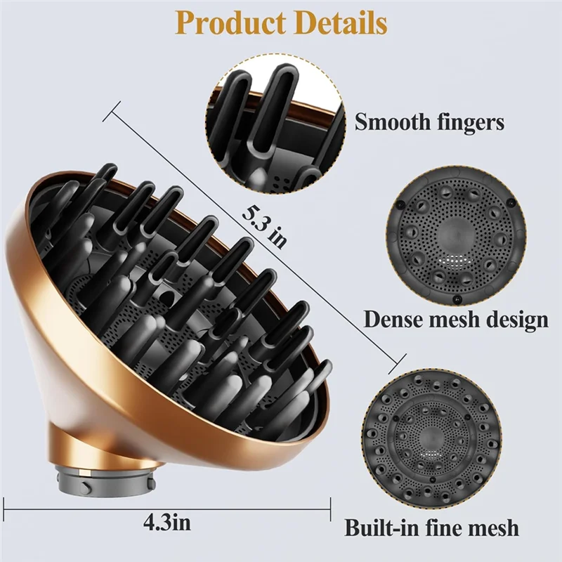 M04K 20MM-36MM Long Barrels Attachment And Diffuser Attachment For Dyson Airwrap, For Professional Barrels Curl And Wave Curl
M04K 20MM-36MM Long Barrels Attachment And Diffuser Attachment For Dyson Airwrap, For Professional Barrels Curl And Wave Curl