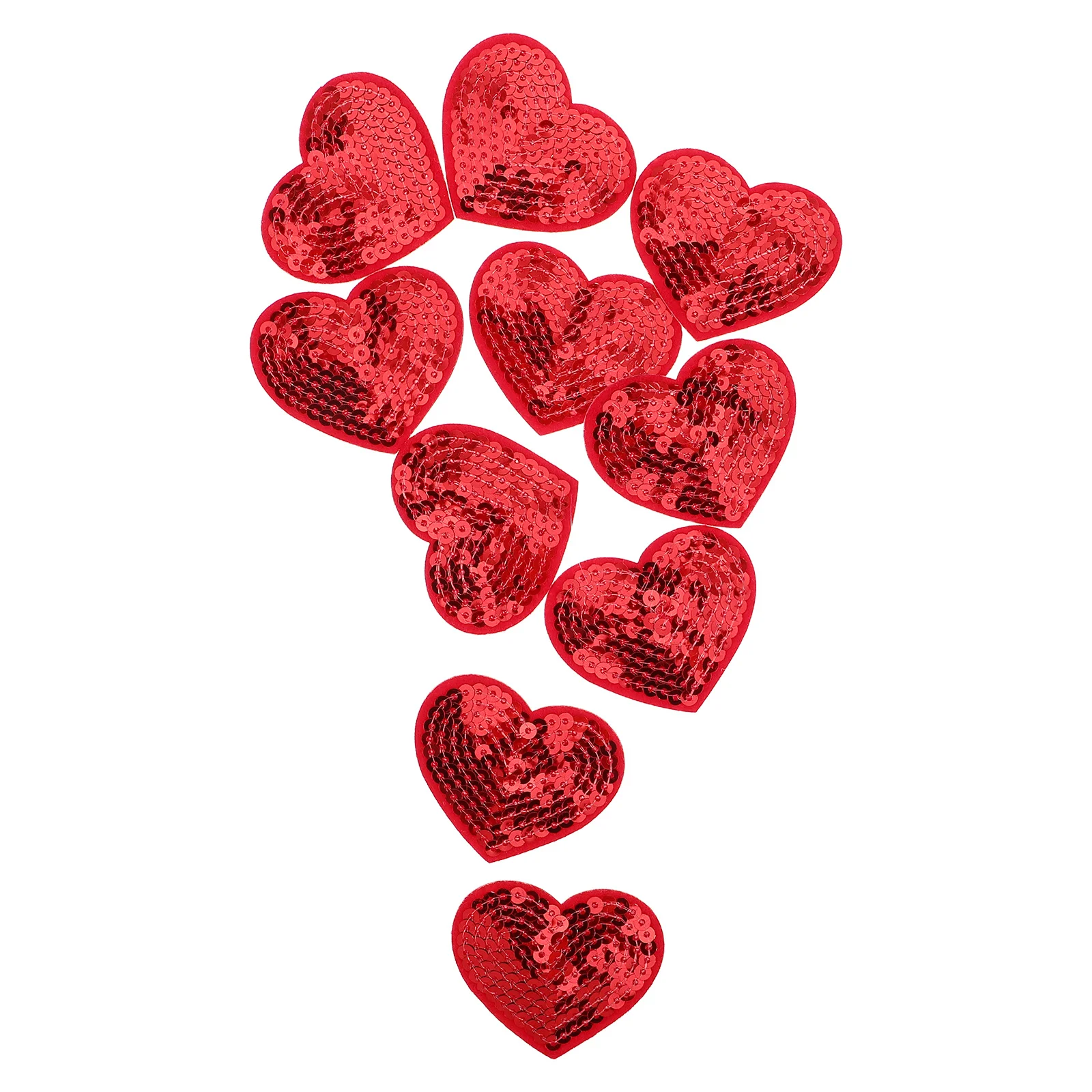 10Pcs Glitter Heart Patches Embroidered Sequin Appliques for Jeans Jackets Backpacks Cute Red Decorative Stickers Easy to Stick
10Pcs Glitter Heart Patches Embroidered Sequin Appliques for Jeans Jackets Backpacks Cute Red Decorative Stickers Easy to Stick
