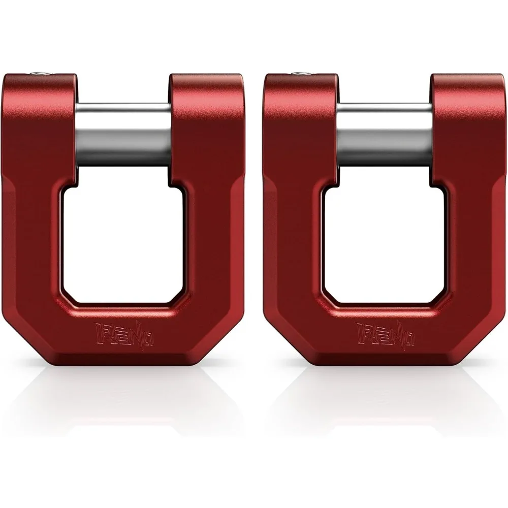 3/4" D Ring Shackle, 68,000 lbs Break Strength with 7/8" Pin for Tow Strap Winch Recovery Towing (Aluminum, 2 Pack, Red)
3/4" D Ring Shackle, 68,000 lbs Break Strength with 7/8" Pin for Tow Strap Winch Recovery Towing (Aluminum, 2 Pack, Red)