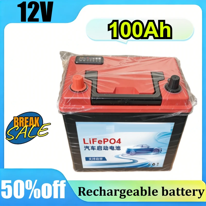 12V 100Ah LiFePO4 Car Starter Battery, High CCA 1000A, Replacement Battery for Auto Start-Stop System
12V 100Ah LiFePO4 Car Starter Battery, High CCA 1000A, Replacement Battery for Auto Start-Stop System