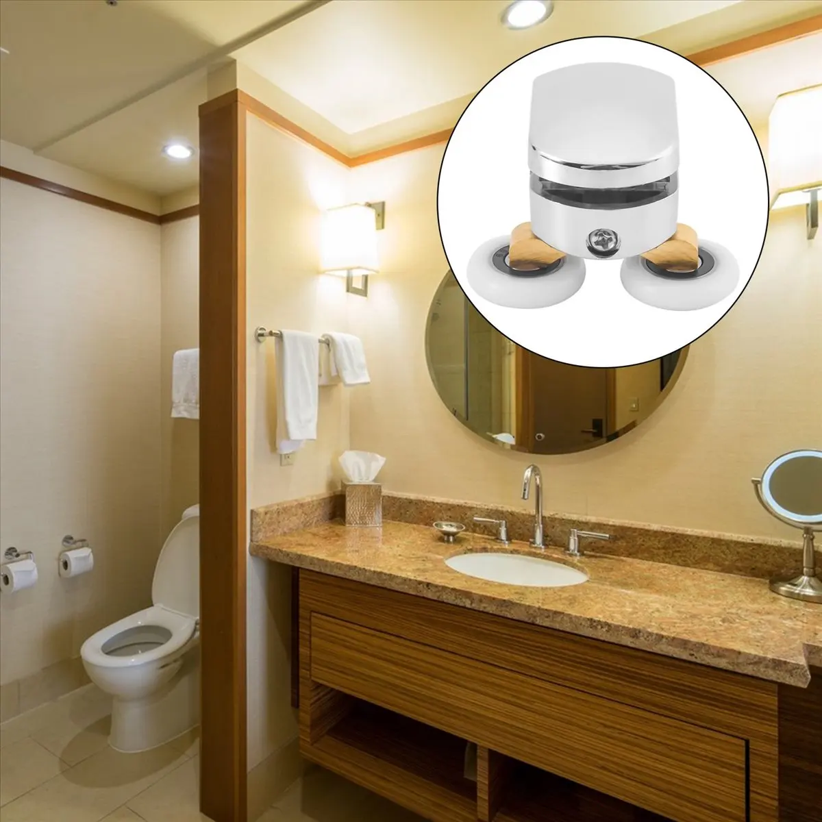 ABYO 4Pcs 23mm Shower Door Rollers Sliding Shower Doors Wheels Replacement Roller Runner Wheel (2 Top & 2 Bottom )
ABYO 4Pcs 23mm Shower Door Rollers Sliding Shower Doors Wheels Replacement Roller Runner Wheel (2 Top & 2 Bottom )