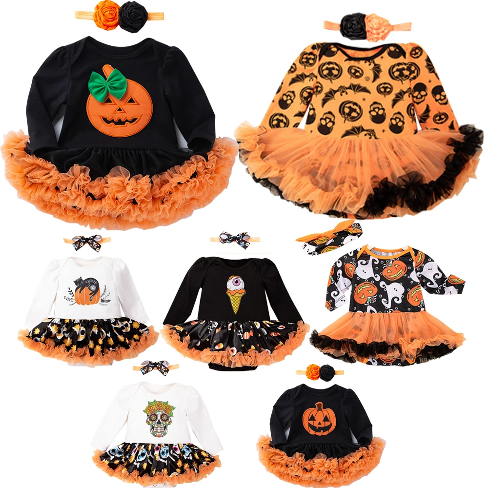 Baby Infant One Piece Bodysuit Halloween Newborn Romper Toddler Clothing 0-2Y Kids Jumpsuit Printing Pumpkin Mesh Tutu Dresses
Baby Infant One Piece Bodysuit Halloween Newborn Romper Toddler Clothing 0-2Y Kids Jumpsuit Printing Pumpkin Mesh Tutu Dresses