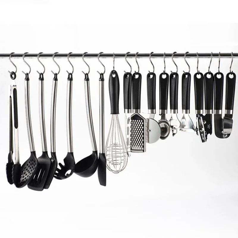 10Pcs Stainless Steel S-Shaped Hook, Kitchen Bathroom Durable Towel Hook, Home Kitchen For Bar Hanging Pot Plant Hook
10Pcs Stainless Steel S-Shaped Hook, Kitchen Bathroom Durable Towel Hook, Home Kitchen For Bar Hanging Pot Plant Hook