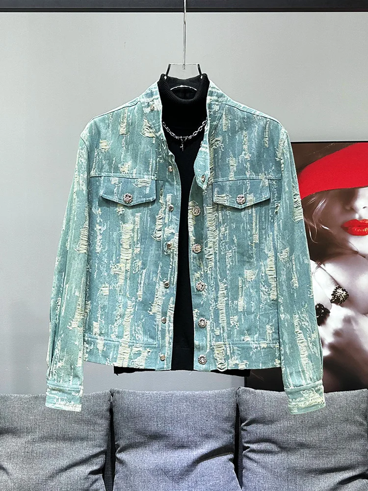Мужская повседневная джинсовая куртка Waed Faded Denim, укороченная, модная, в американском стиле, с эффектом потертости, весна 2024
Мужская повседневная джинсовая куртка Waed Faded Denim, укороченная, модная, в американском стиле, с эффектом потертости, весна 2024