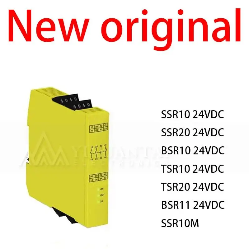 1Pcs/Lot New original SSR10 24VDC SSR20 24VDC BSR10 24VDC TSR10 24VDC TSR20 24VDC BSR11 24VDC SSR10M safety relay
1Pcs/Lot New original SSR10 24VDC SSR20 24VDC BSR10 24VDC TSR10 24VDC TSR20 24VDC BSR11 24VDC SSR10M safety relay