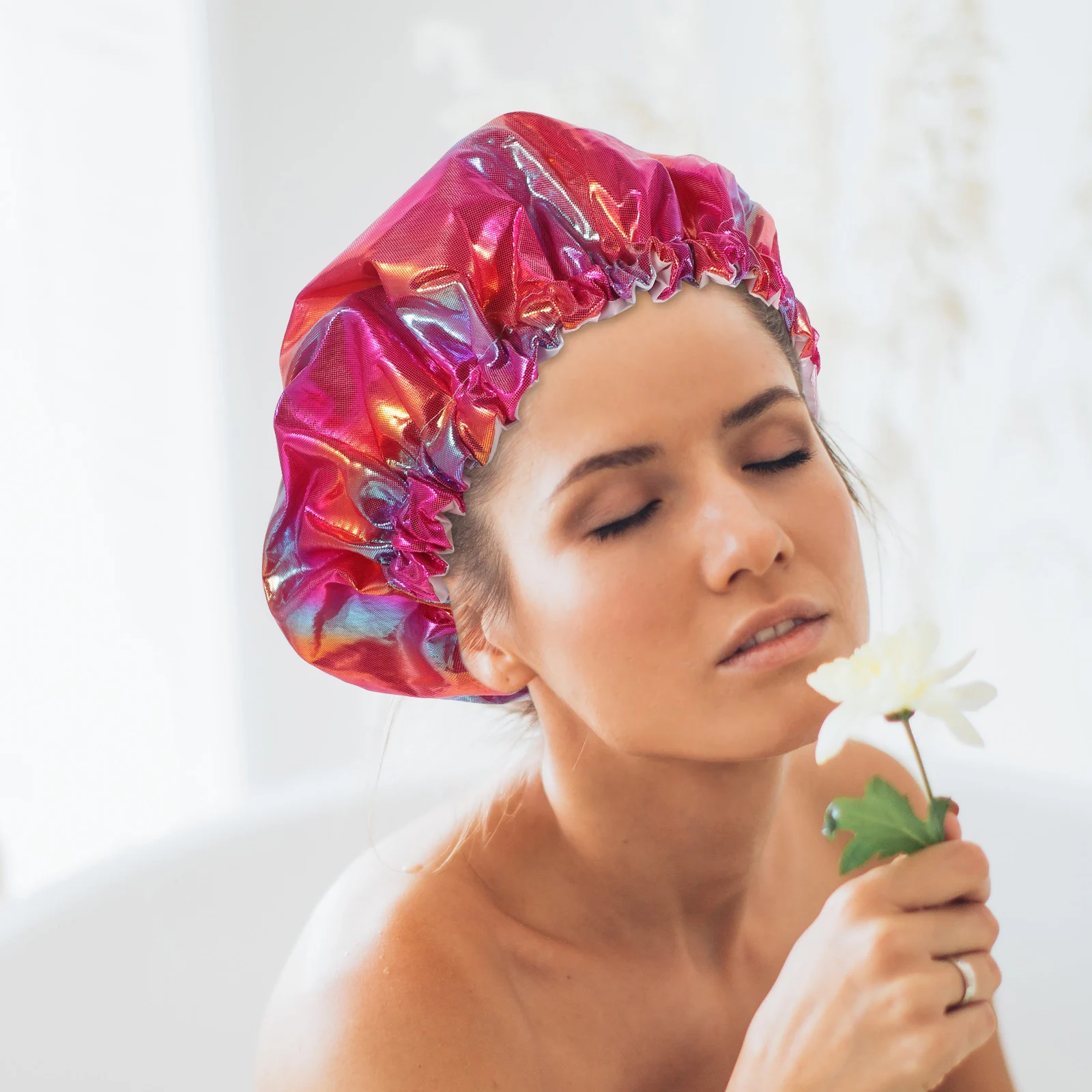 Waterproof Shower Caps for Women Bath Travel Reusable Double Layer Hair Protection Bonnets Breathable Hat for Drying Spa
Waterproof Shower Caps for Women Bath Travel Reusable Double Layer Hair Protection Bonnets Breathable Hat for Drying Spa