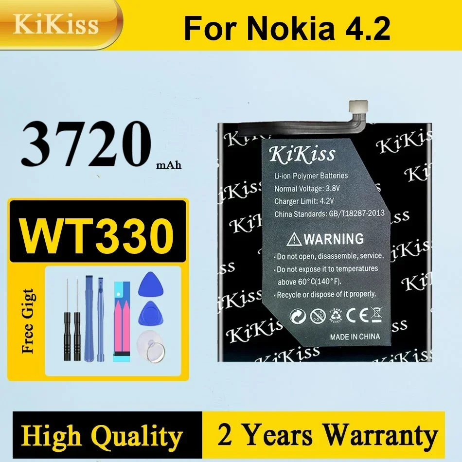 Аккумулятор WT330 для Nokia 4,2 42 WT 330 Nokia4.2, высококачественные аккумуляторы Bateria + бесплатный инструмент
Аккумулятор WT330 для Nokia 4,2 42 WT 330 Nokia4.2, высококачественные аккумуляторы Bateria + бесплатный инструмент