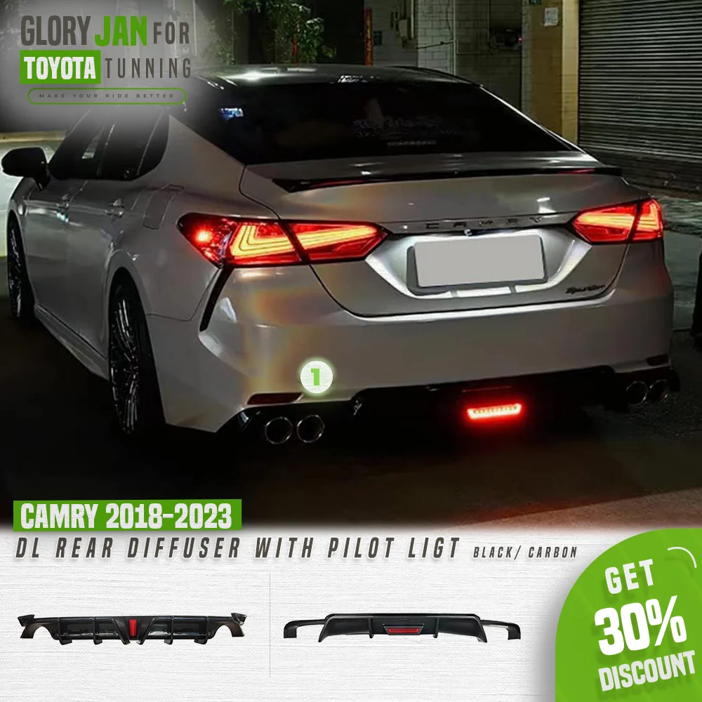 Rear Diffuser For Toyota Camry L LE XLE 2018-2023 Body Kit Sport Rear Bumper Lip Spoiler with Pilot Light Auto Accessories
Rear Diffuser For Toyota Camry L LE XLE 2018-2023 Body Kit Sport Rear Bumper Lip Spoiler with Pilot Light Auto Accessories