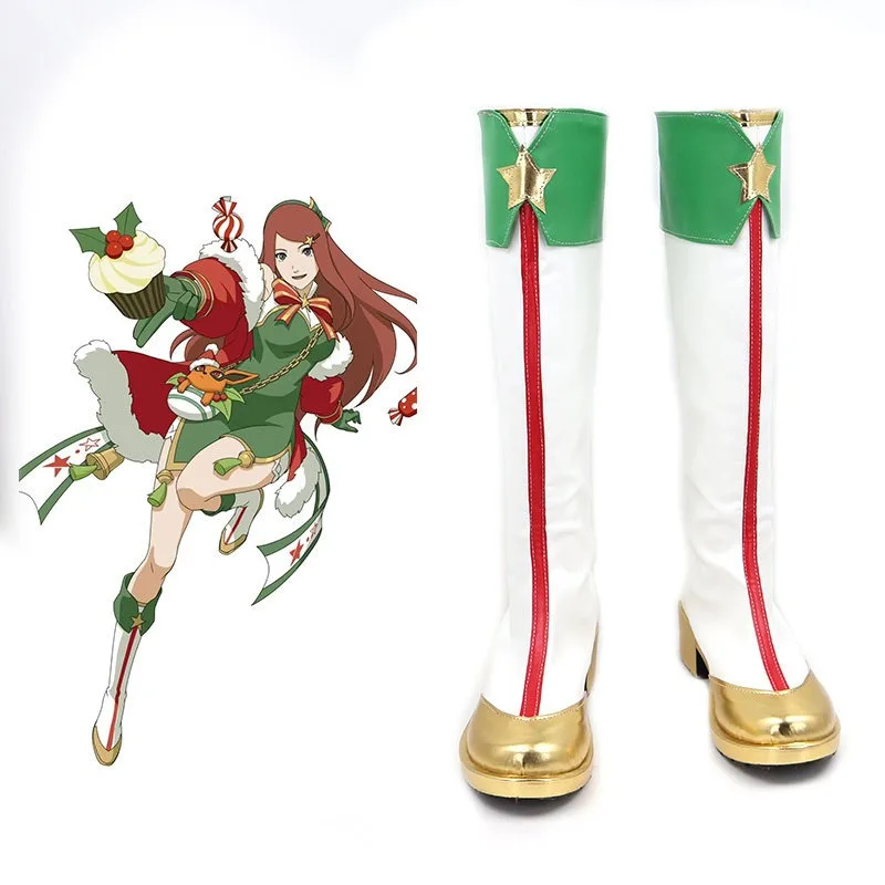 Japanese Anime Kushina Cosplay Shoes Christmas For Woman Green Boots Winter Party
Japanese Anime Kushina Cosplay Shoes Christmas For Woman Green Boots Winter Party