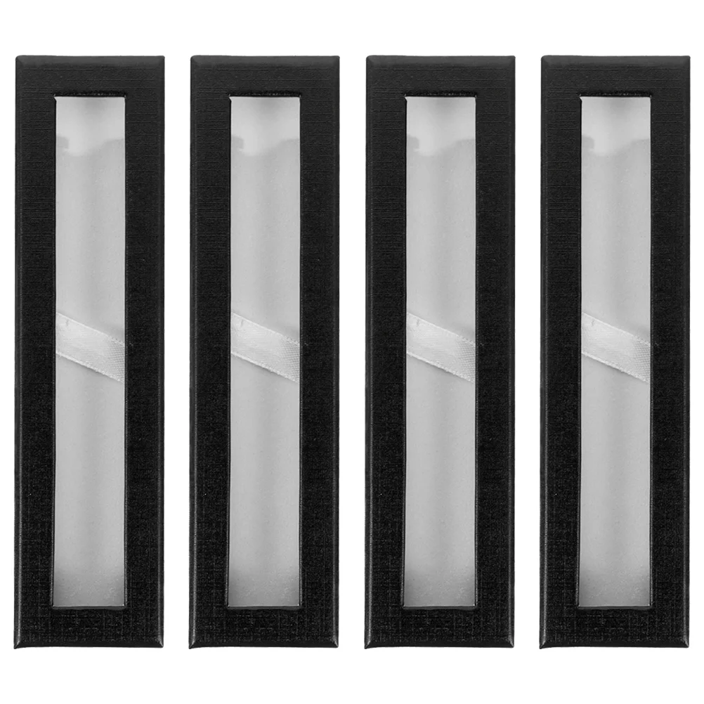 4Pcs Pen Gift Box Paper Storage Case Transparent Window Single Pen Container Suitable for Gift Packaging Events
4Pcs Pen Gift Box Paper Storage Case Transparent Window Single Pen Container Suitable for Gift Packaging Events