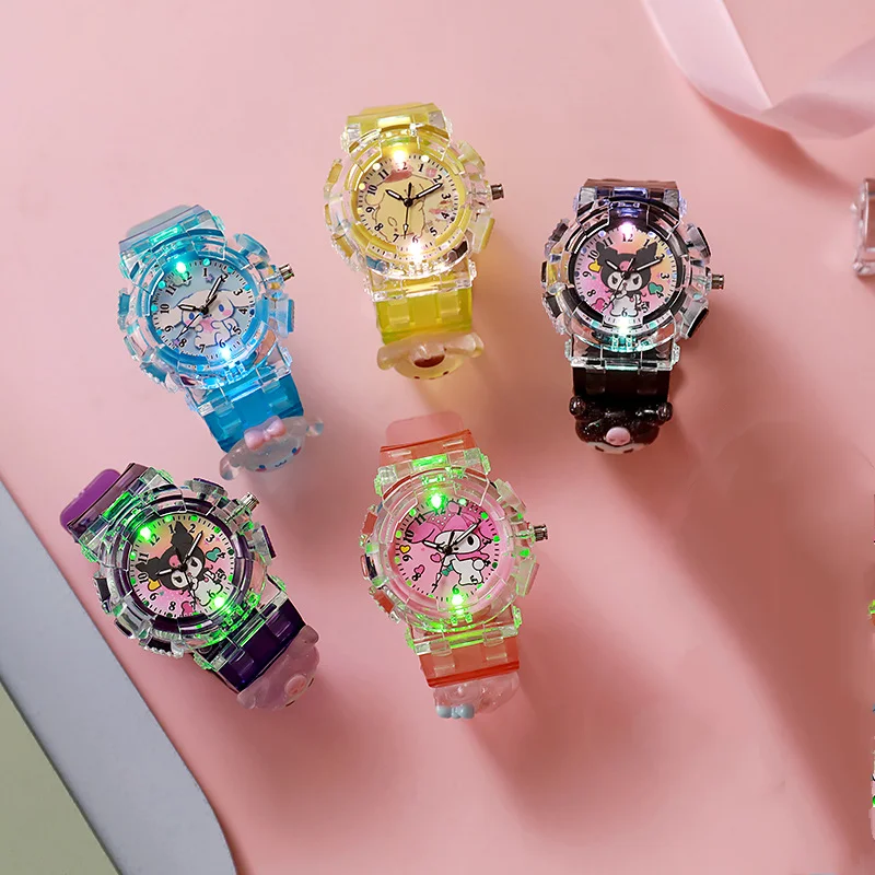Лидер продаж, светящиеся электронные часы Sanrios Hellokittys, Мультяшные спортивные часы Kuromi, милые кварцевые часы в стиле Cinnamoroll, детский подарок
Лидер продаж, светящиеся электронные часы Sanrios Hellokittys, Мультяшные спортивные часы Kuromi, милые кварцевые часы в стиле Cinnamoroll, детский подарок
