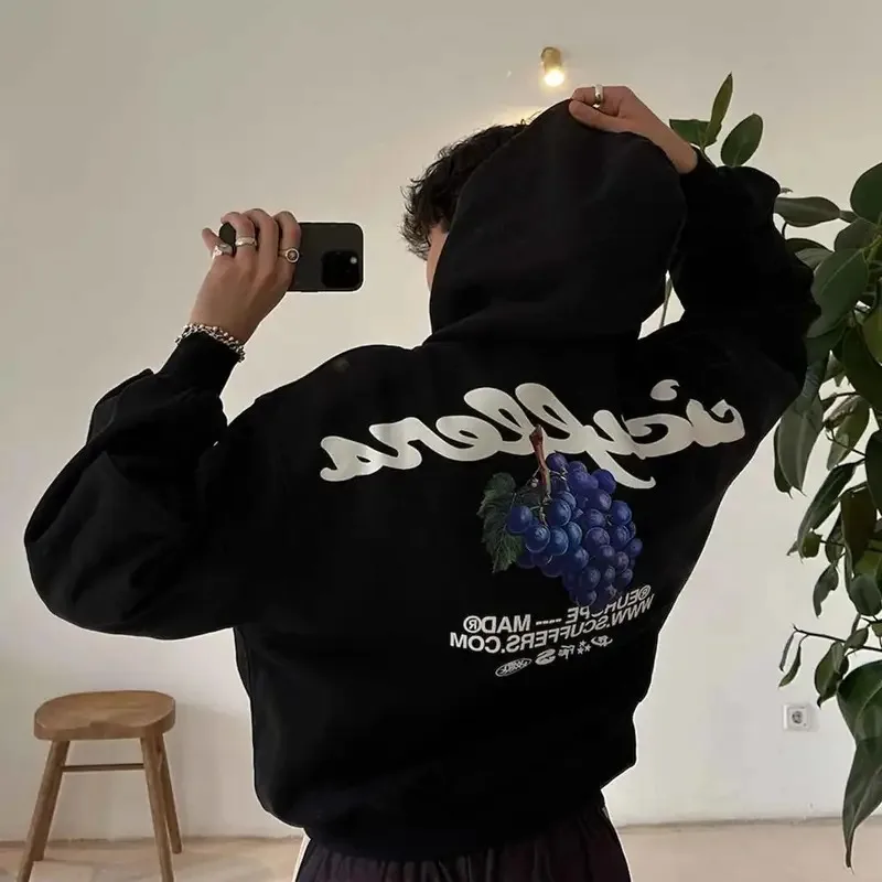 Grape Pattern Color Block Couple Pullovers Korean Style Streetwear Harajuku Aesthetic Casual Sweatshirts Gothic Kawaii Hoodies
Grape Pattern Color Block Couple Pullovers Korean Style Streetwear Harajuku Aesthetic Casual Sweatshirts Gothic Kawaii Hoodies