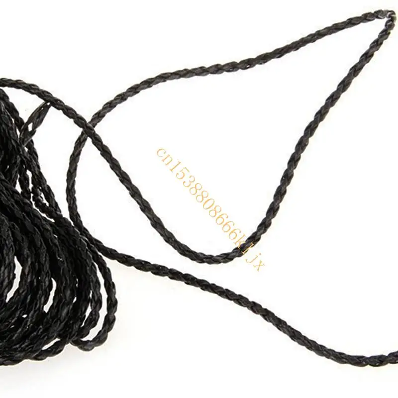9M Black Leather Braided String Cord Chain 3MM Necklace Rope For Jewelry 066C
9M Black Leather Braided String Cord Chain 3MM Necklace Rope For Jewelry 066C