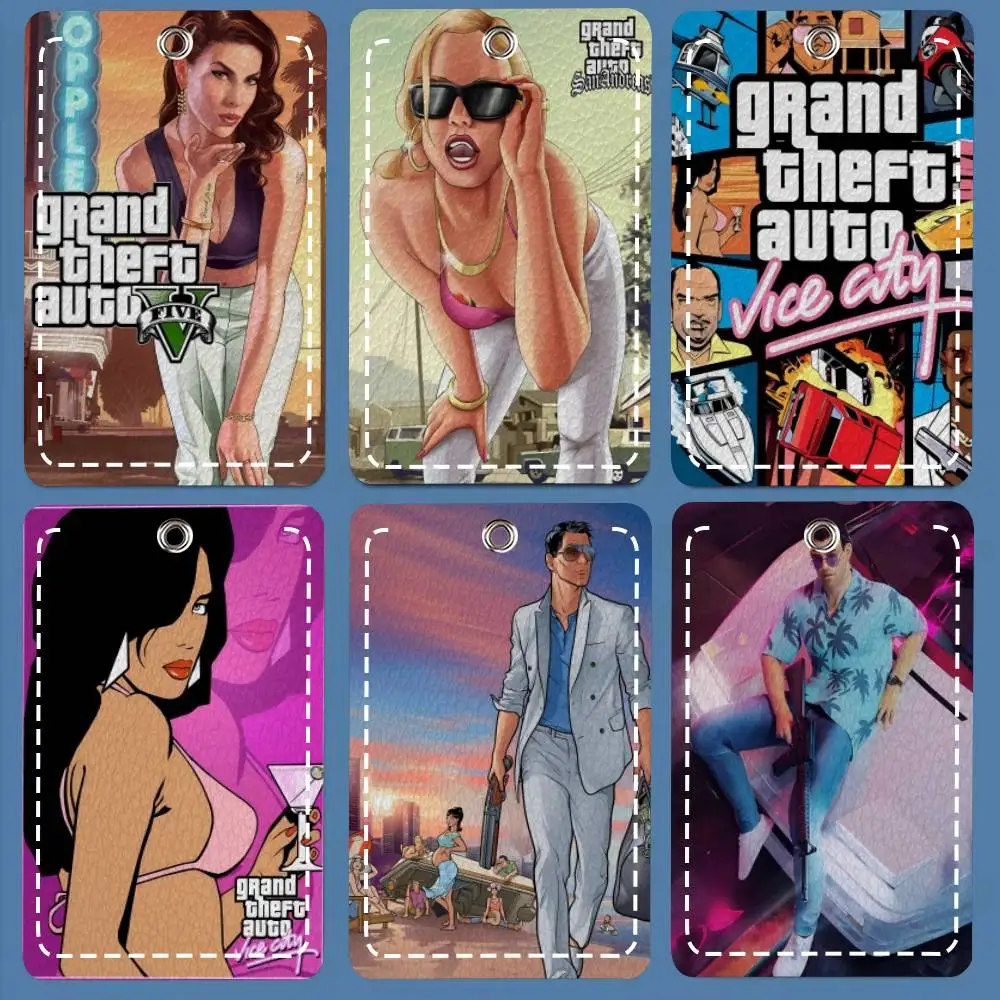 Gta Vice City Game Card Holde Applicable To Credit Cards Bus Card Soft Leather Rectangular Keychain Protective Cover
Gta Vice City Game Card Holde Applicable To Credit Cards Bus Card Soft Leather Rectangular Keychain Protective Cover