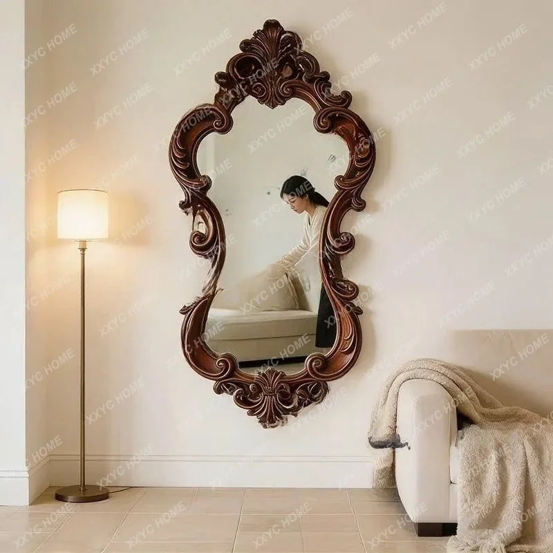 L retro carved full-length mirror new Chinese wall-mounted bedroom full-length mirror
L retro carved full-length mirror new Chinese wall-mounted bedroom full-length mirror