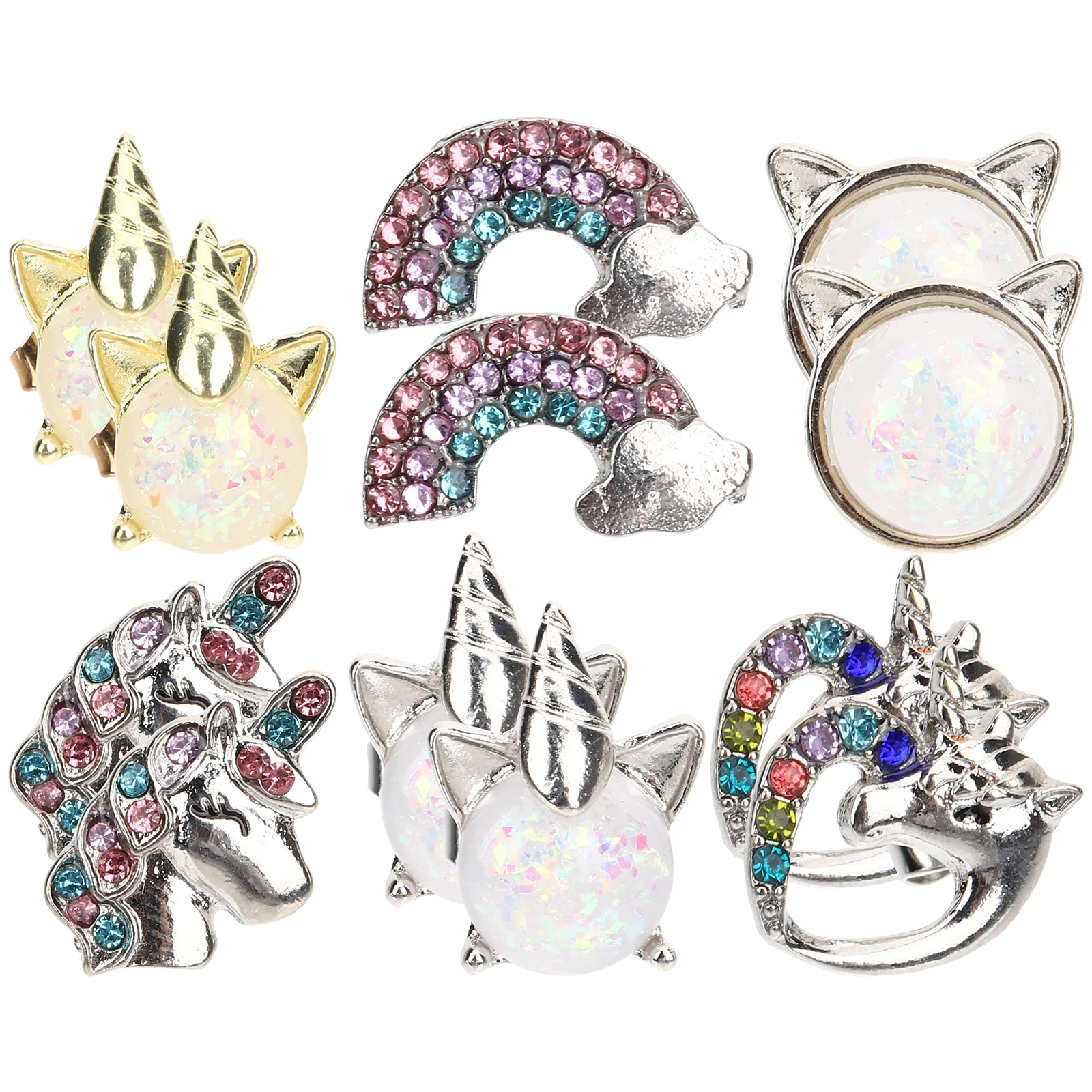 6 Pairs Children Earrings Kids Clip on Girls Rhinestone Cartoon Ear Clip Dress Glitter Clamp Pretend Play Birthday Party
6 Pairs Children Earrings Kids Clip on Girls Rhinestone Cartoon Ear Clip Dress Glitter Clamp Pretend Play Birthday Party