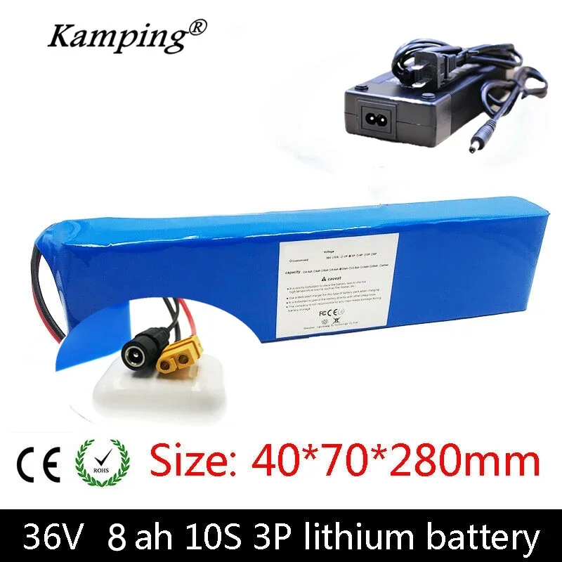 36V Battery 10S3P 8Ah 18650 lithium ion battery pack For 42v 8000mAh ebike electric car bicycle motor scooter with 20A BMS 500W
36V Battery 10S3P 8Ah 18650 lithium ion battery pack For 42v 8000mAh ebike electric car bicycle motor scooter with 20A BMS 500W