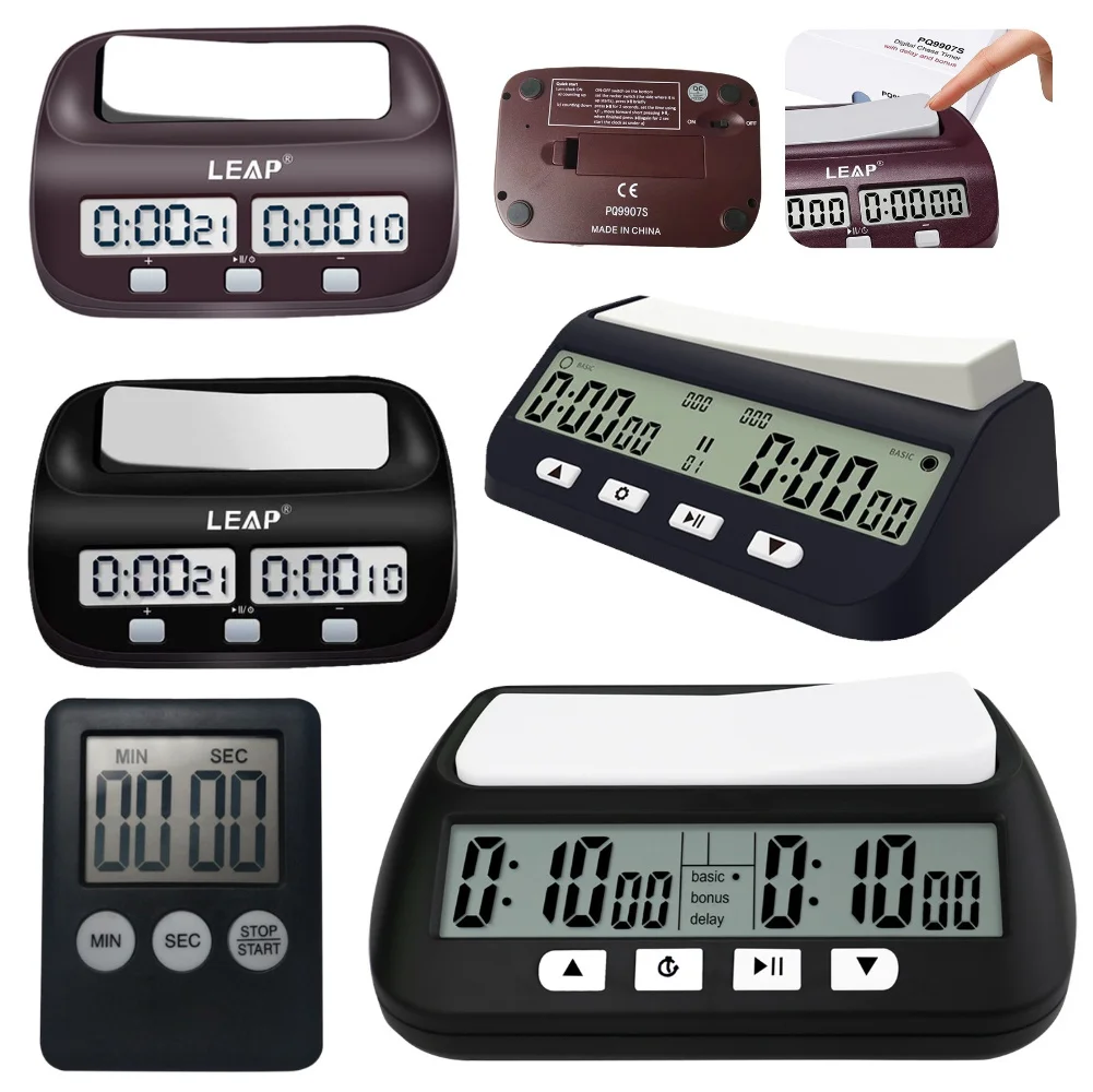 Цифровые шахматные часы, профессиональный шахматный таймер с функцией будильника, портативный шахматный таймер, таймер настольной игры для настольных игр для 2 игроков
Цифровые шахматные часы, профессиональный шахматный таймер с функцией будильника, портативный шахматный таймер, таймер настольной игры для настольных игр для 2 игроков