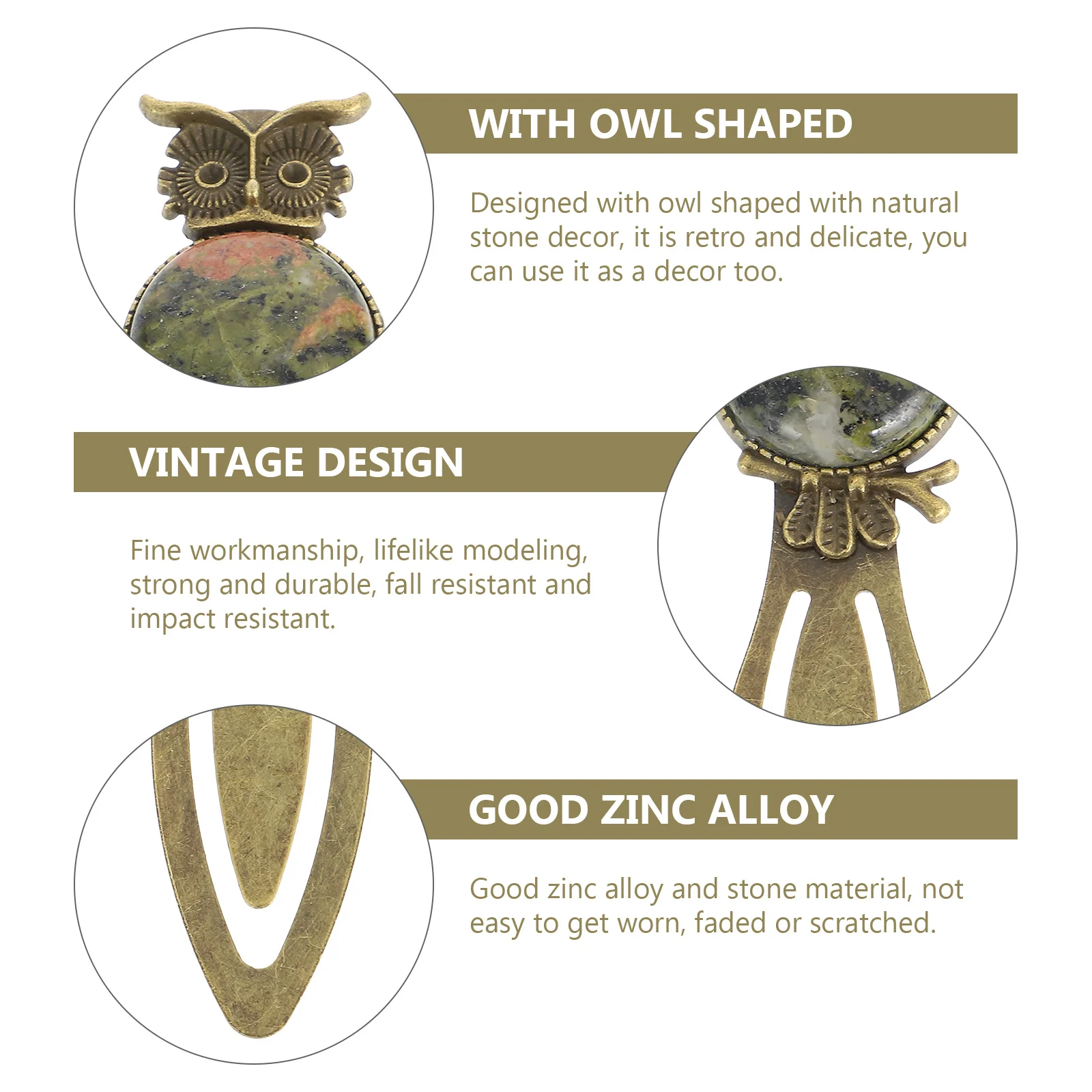 Zinc Alloy Owl Bookmark Metal Book Mark Page Marker Natural Stone Retro Office Classroom Student Gift Zinc Alloy Owl Book Mark
Zinc Alloy Owl Bookmark Metal Book Mark Page Marker Natural Stone Retro Office Classroom Student Gift Zinc Alloy Owl Book Mark