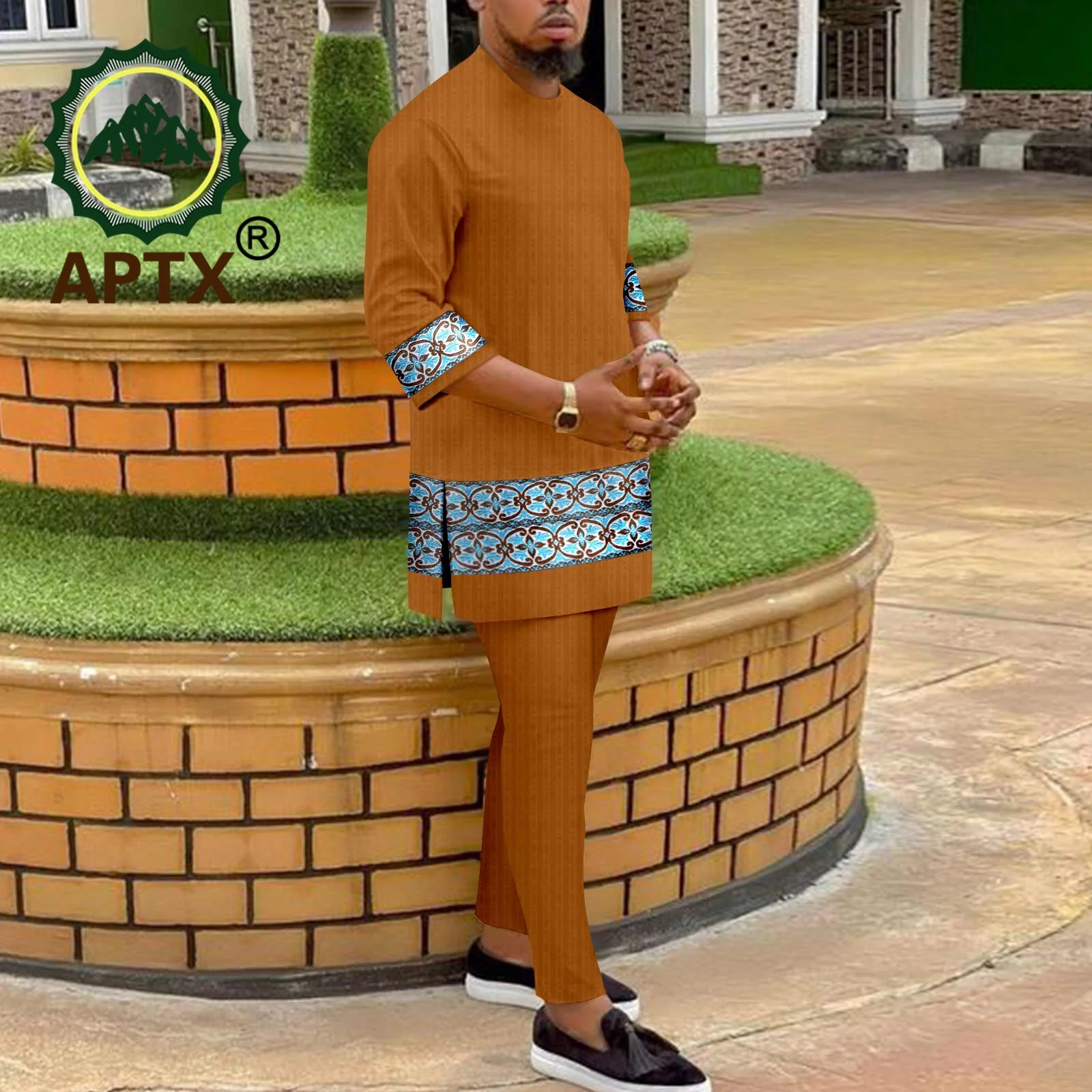 African Suits for Men Long Sleeve Shirt Trousers 2 Piece Islamic Arabian Kaftan Suit Embroidered Dashiki Suit A2216049
African Suits for Men Long Sleeve Shirt Trousers 2 Piece Islamic Arabian Kaftan Suit Embroidered Dashiki Suit A2216049