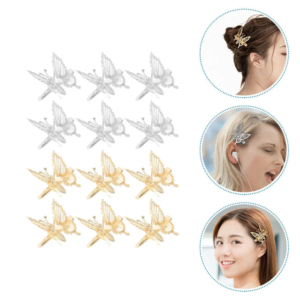 12Pcs Metallic Hair Clips Hollow Butterflies Design 3D Hairpins for Girls Women Hair Barrettes Butterflies Clips
12Pcs Metallic Hair Clips Hollow Butterflies Design 3D Hairpins for Girls Women Hair Barrettes Butterflies Clips