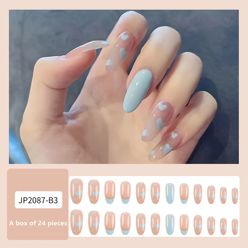 24pcs Press On False Nails Heat Pattern Decal Fake Nails Art Full Cover Artificial Long Nail Tips Wearable
24pcs Press On False Nails Heat Pattern Decal Fake Nails Art Full Cover Artificial Long Nail Tips Wearable