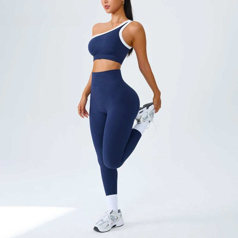 exy One Shoulder Workout Set for Women, Seamless Yoga Outfit with Back Design, Gym Fitness Running Clothes, 4 Pcs Sportswear
exy One Shoulder Workout Set for Women, Seamless Yoga Outfit with Back Design, Gym Fitness Running Clothes, 4 Pcs Sportswear