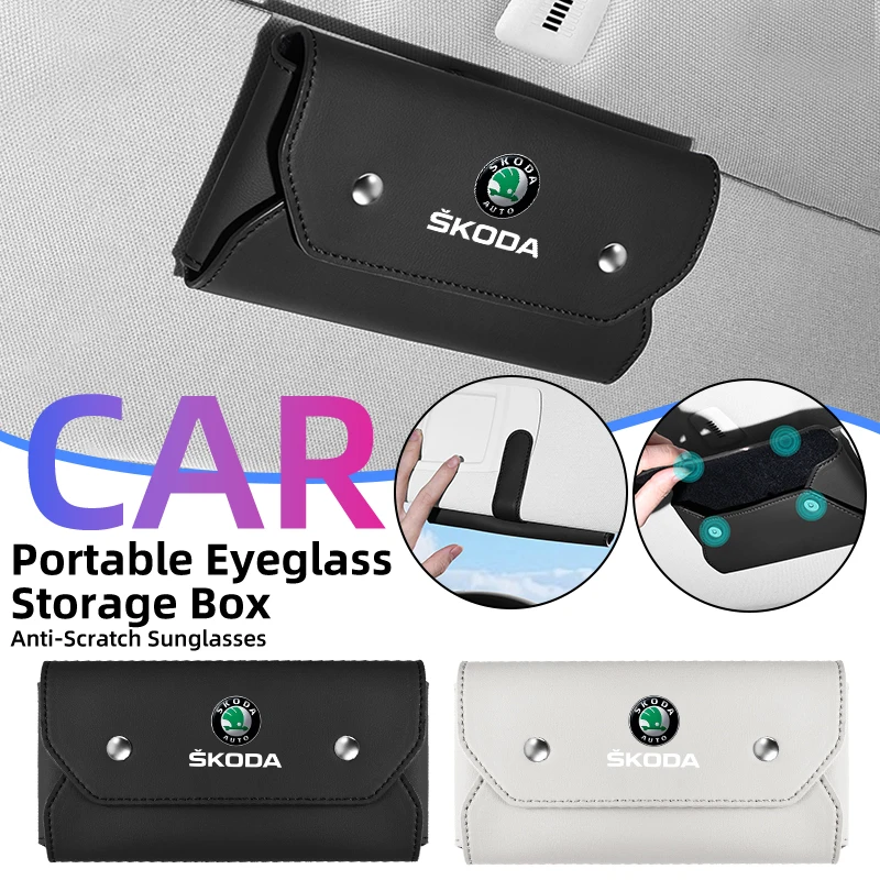 Car Sun Visor Glasses Case Leather Sunglasses Box Eyeglasses Holder For Skoda Octavia Rapid Kodiaq Superb Derivative Karoq Fabi
Car Sun Visor Glasses Case Leather Sunglasses Box Eyeglasses Holder For Skoda Octavia Rapid Kodiaq Superb Derivative Karoq Fabi