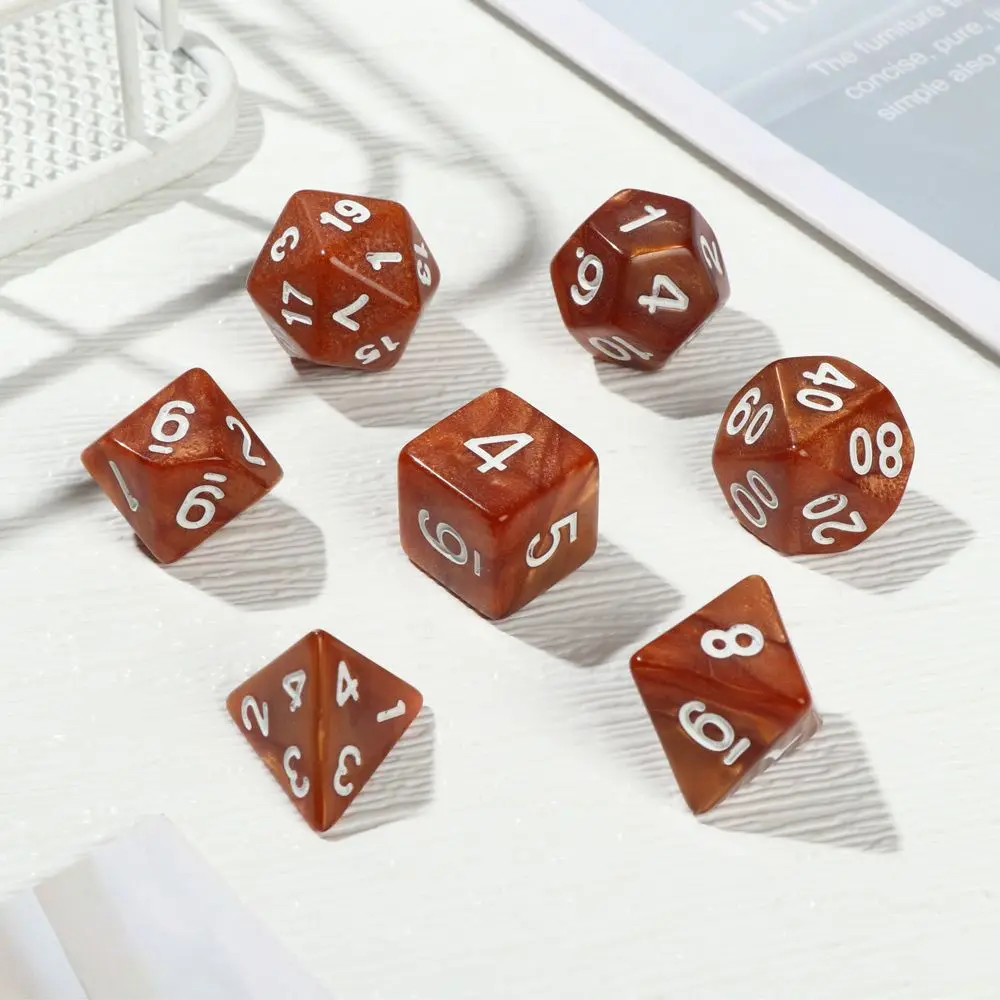 7Pcs/Set Gifts Party Supplies For TRPG DND Leisure Entertainment Board Game Dice Set Game Accessory
7Pcs/Set Gifts Party Supplies For TRPG DND Leisure Entertainment Board Game Dice Set Game Accessory