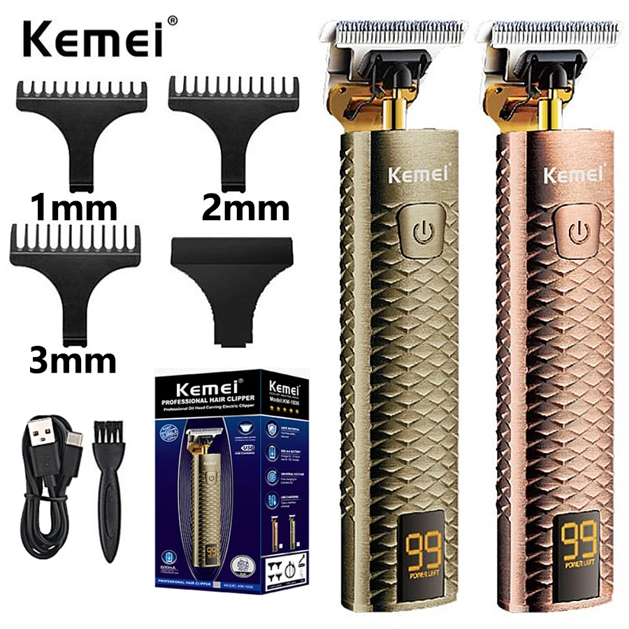 Kemei-1936 metal shell beard hair clipper for men rechargeable electric hair trimmer barber hair cutting machine lithium battery
Kemei-1936 metal shell beard hair clipper for men rechargeable electric hair trimmer barber hair cutting machine lithium battery