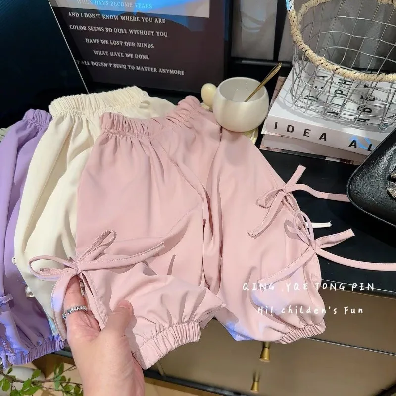 Summer Children Thin Long Pants Loose Solid Color Versatile Pants Stylish Korean Version Girl's Bow Casual Mosquito-Proof Pants
Summer Children Thin Long Pants Loose Solid Color Versatile Pants Stylish Korean Version Girl's Bow Casual Mosquito-Proof Pants