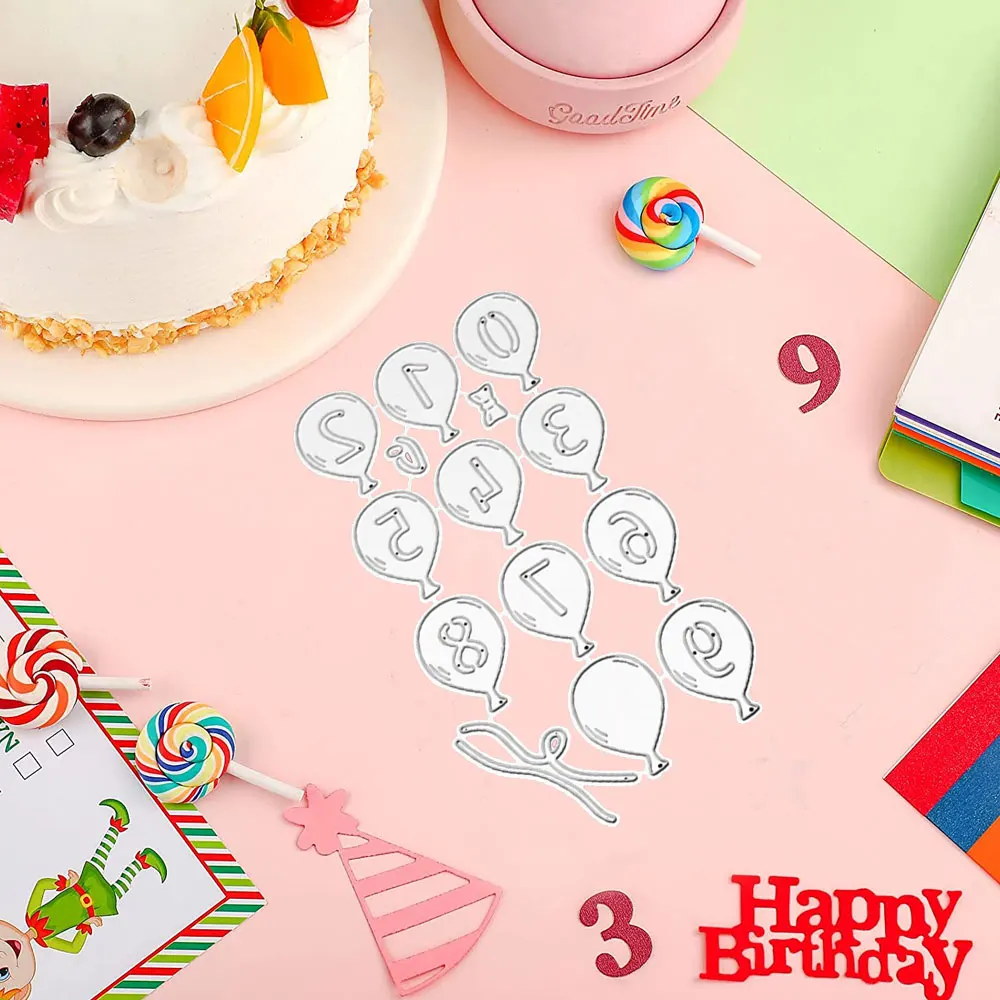1Pc Balloons with Numbers Metal Cutting Dies DIY Scrapbooking Photo Album Decor Embossing Paper Card Craft Dies for Card Making
1Pc Balloons with Numbers Metal Cutting Dies DIY Scrapbooking Photo Album Decor Embossing Paper Card Craft Dies for Card Making