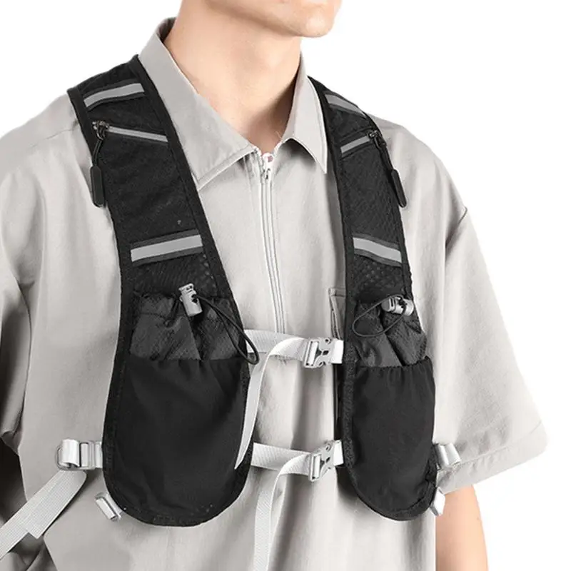Trail Running Vest Hydration Pack Adjustable Reflective Vest Breathable Water Backpack With Cell Phone Holder Soft Flask Pockets
Trail Running Vest Hydration Pack Adjustable Reflective Vest Breathable Water Backpack With Cell Phone Holder Soft Flask Pockets