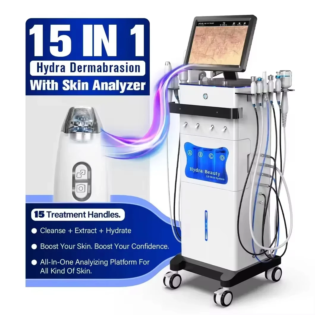 15-in-1 Hydro Deep Cleansing Machine Water Analyzer Facial Care Device Skin Care Tool for Home Use
15-in-1 Hydro Deep Cleansing Machine Water Analyzer Facial Care Device Skin Care Tool for Home Use