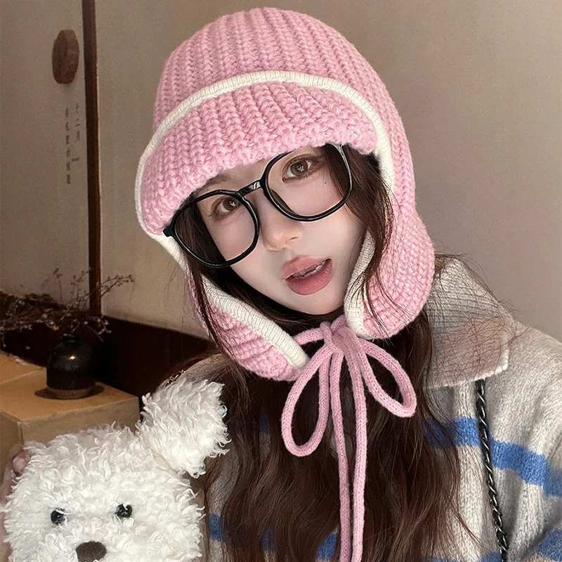 Autumn Winter Korean Style Ear Protection Pullover Cap for Women Outdoor Cycling Warm Thick Anti Cold Ear Protection Knitted Hat
Autumn Winter Korean Style Ear Protection Pullover Cap for Women Outdoor Cycling Warm Thick Anti Cold Ear Protection Knitted Hat